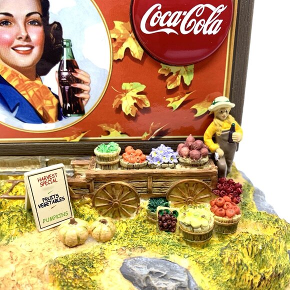 Coca-Cola Musical Fall Billboard Coin Bank Lights Up w/Instructions 1996 - Picture 6 of 11